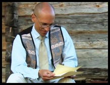 Eric Basir in Sweden reading about his mother's ancestors on Allt För Sverige